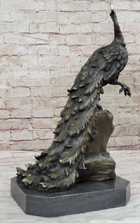Milo Peacock Bronze Sculpture Bird