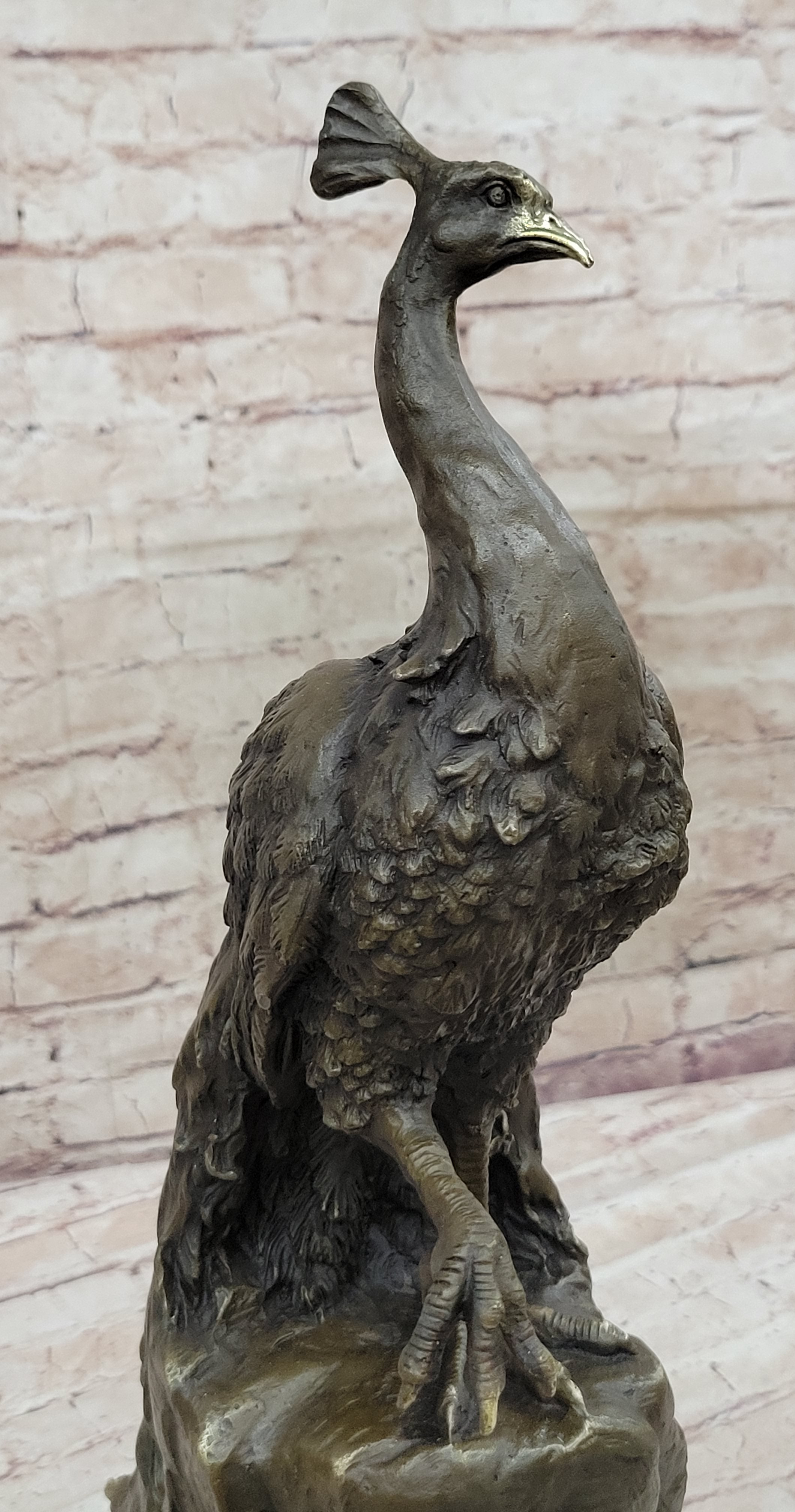 Milo Peacock Bronze Sculpture Bird
