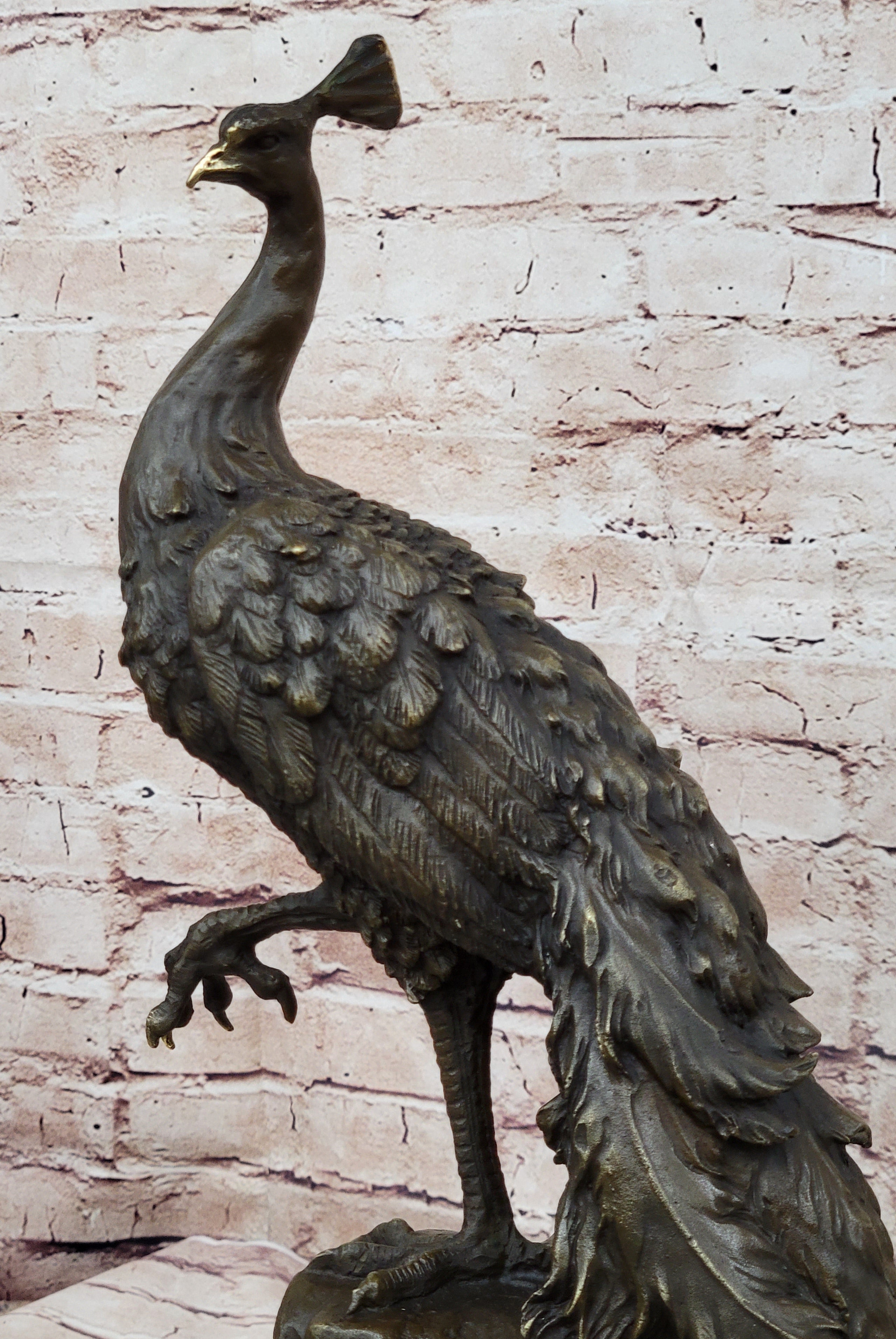 Milo Peacock Bronze Sculpture Bird