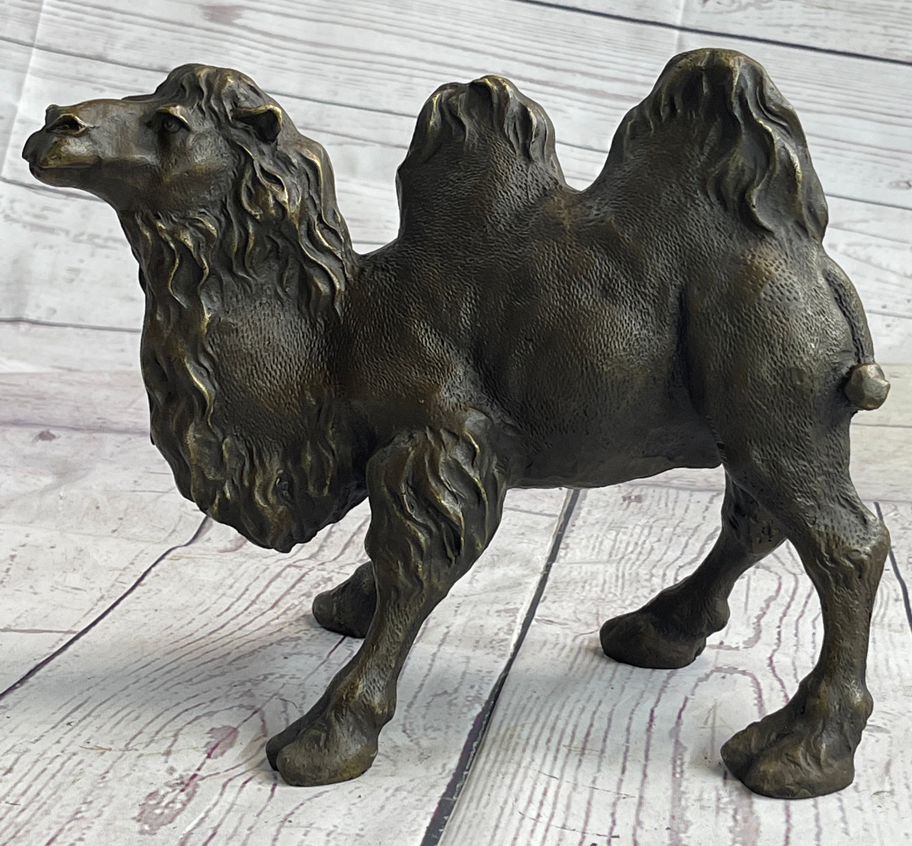 Dromedary or Bactrian Camel Bronze Sculpture Milo 8.5" x 12"