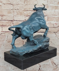 Bull Bronze Sculpture by Milo - Powerful Animal Symbol Art