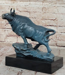 Bull Bronze Sculpture by Milo - Powerful Animal Symbol Art