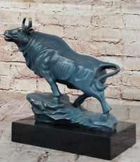 Bull Bronze Sculpture by Milo - Powerful Animal Symbol Art