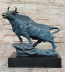 Bull Bronze Sculpture by Milo - Powerful Animal Symbol Art