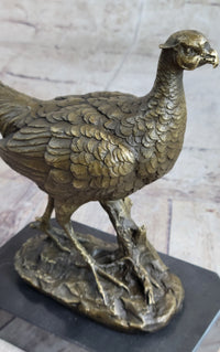Pheasant Grouse Game Bird Hunter Bronze Marble Trophy