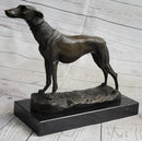 Greyhound Whippet Bronze Sculpture by Fremiet 13" x 10"