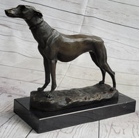 Greyhound Whippet Bronze Sculpture by Fremiet 13" x 10"