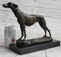 Greyhound Whippet Bronze Sculpture by Fremiet 13" x 10"
