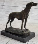 Greyhound Whippet Bronze Sculpture by Fremiet 13" x 10"