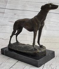 Greyhound Whippet Bronze Sculpture by Fremiet 13" x 10"