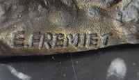 Greyhound Whippet Bronze Sculpture by Fremiet 13" x 10"