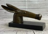 Donkey Head Bronze Bust on Marble Base by Pablo Picasso