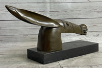 Donkey Head Bronze Bust on Marble Base by Pablo Picasso