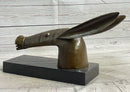 Donkey Head Bronze Bust on Marble Base by Pablo Picasso