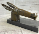 Donkey Head Bronze Bust on Marble Base by Pablo Picasso