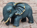 Bronze Elephant with Gold Tusks and Accents Feng Shui