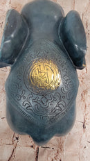 Bronze Elephant with Gold Tusks and Accents Feng Shui