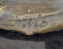 Egret Crane Great Blue Heron Wetland Coastal Bird Art Bronze Marble