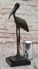 Bronze Stork Sculpture – Elegant Bird for Indoor or Outdoor