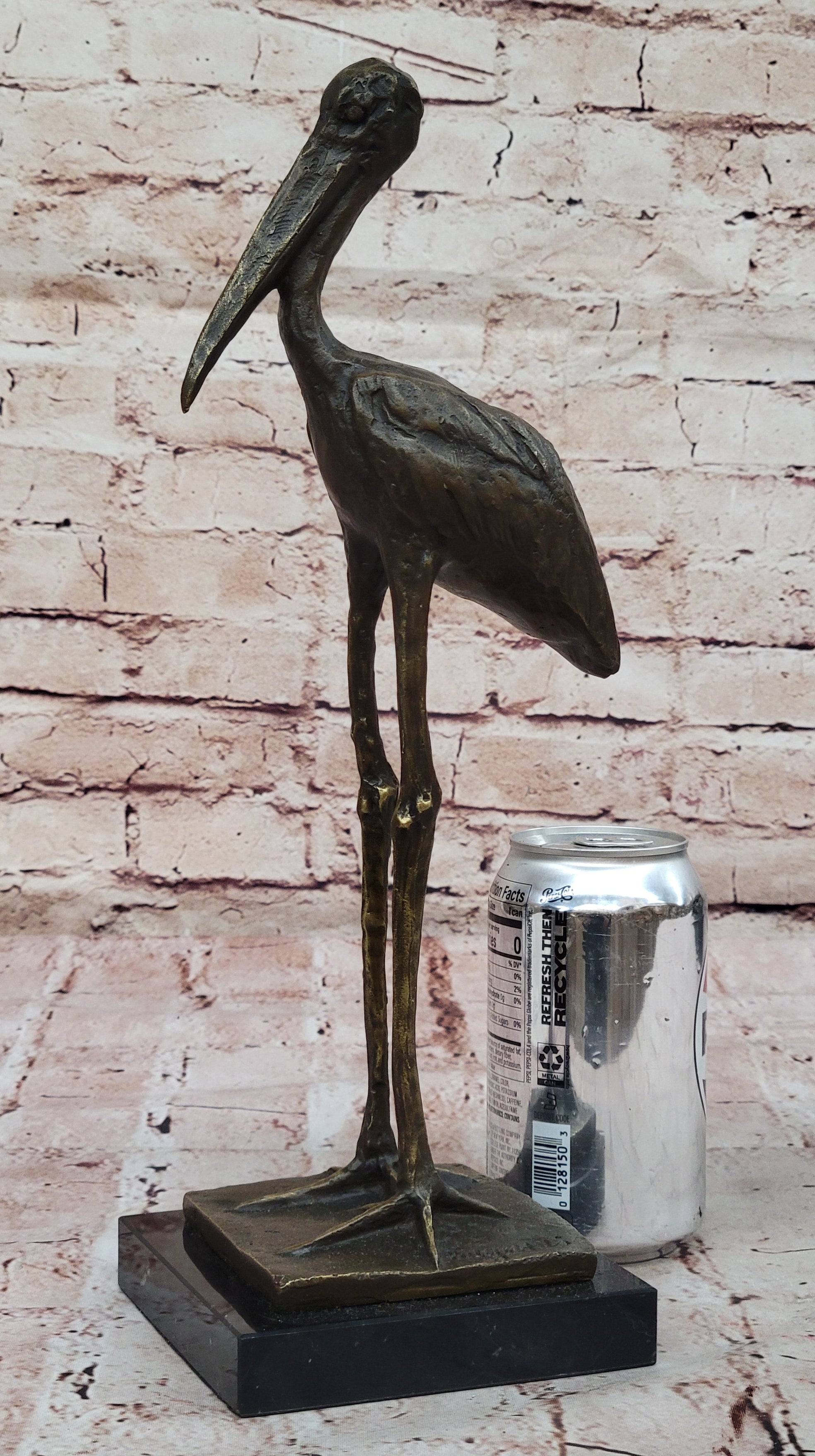Bronze Stork Sculpture – Elegant Bird for Indoor or Outdoor