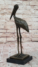 Bronze Stork Sculpture – Elegant Bird for Indoor or Outdoor