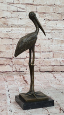 Bronze Stork Sculpture – Elegant Bird for Indoor or Outdoor