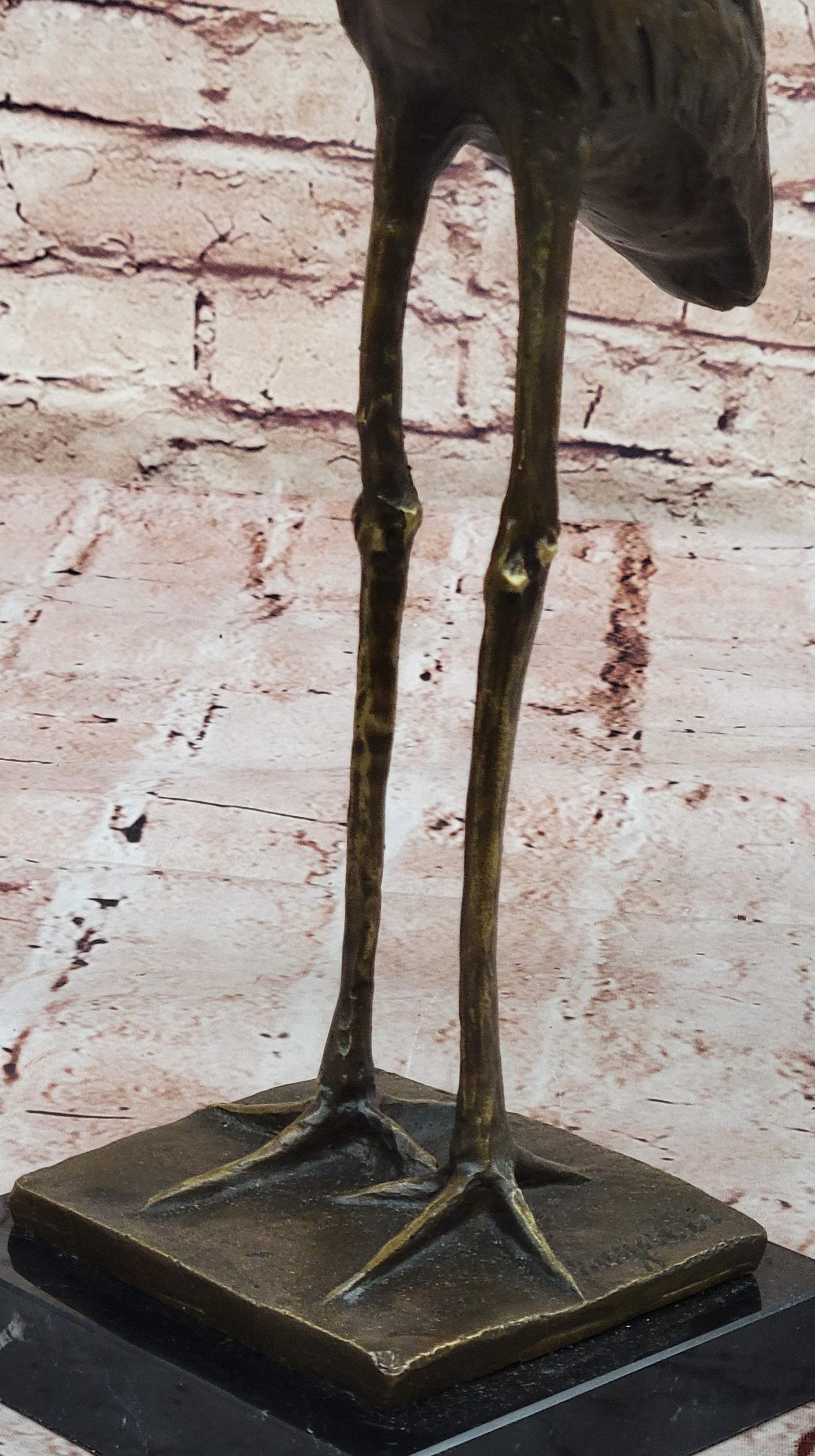 Bronze Stork Sculpture – Elegant Bird for Indoor or Outdoor