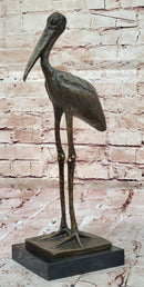 Bronze Stork Sculpture – Elegant Bird for Indoor or Outdoor