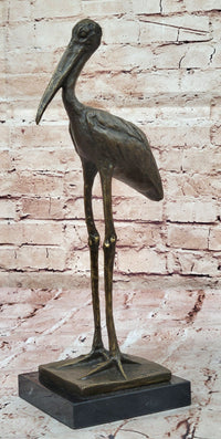 Bronze Stork Sculpture – Elegant Bird for Indoor or Outdoor