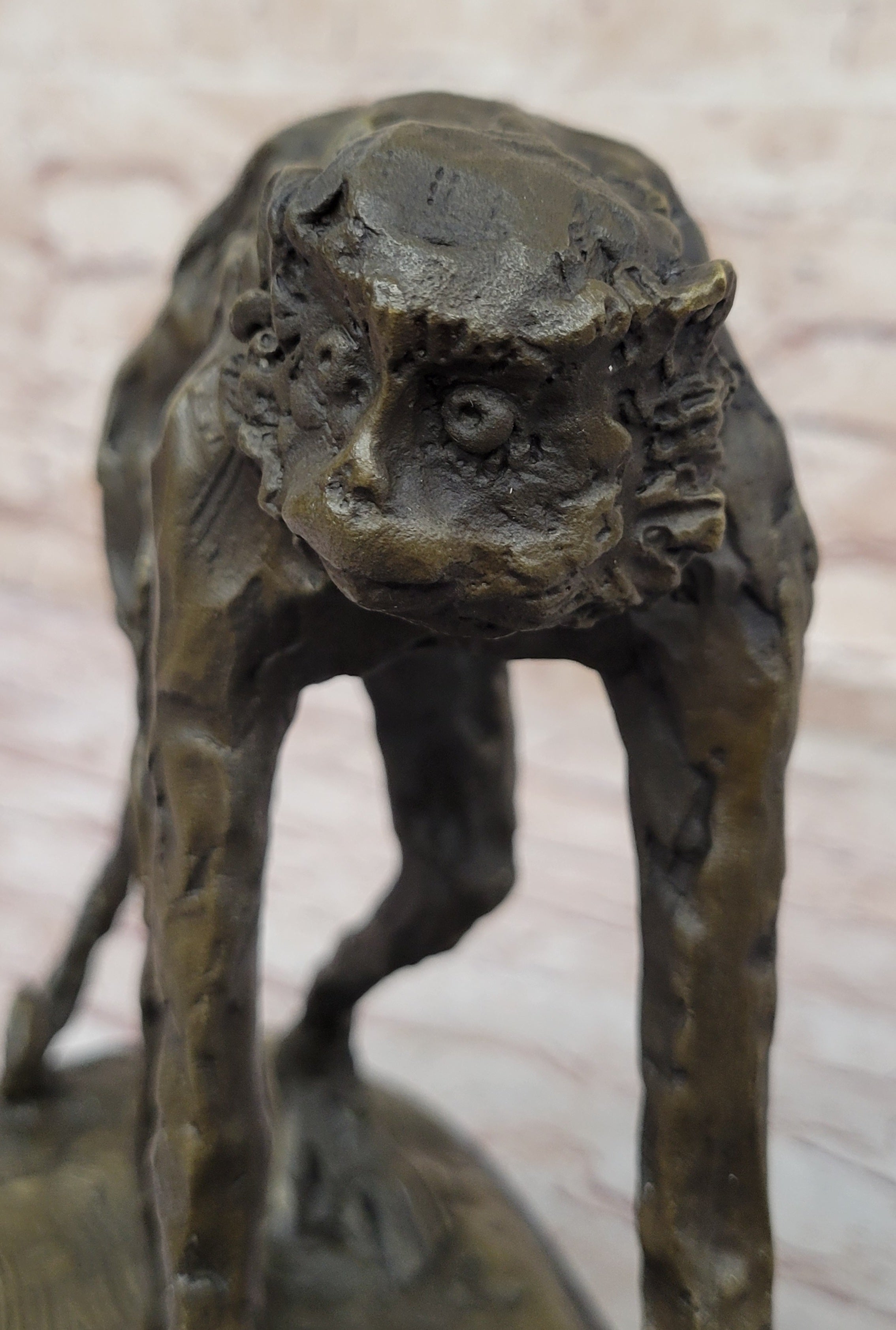 Abstract Modern Art Ape Monkey Bronze Sculpture Marble Sale