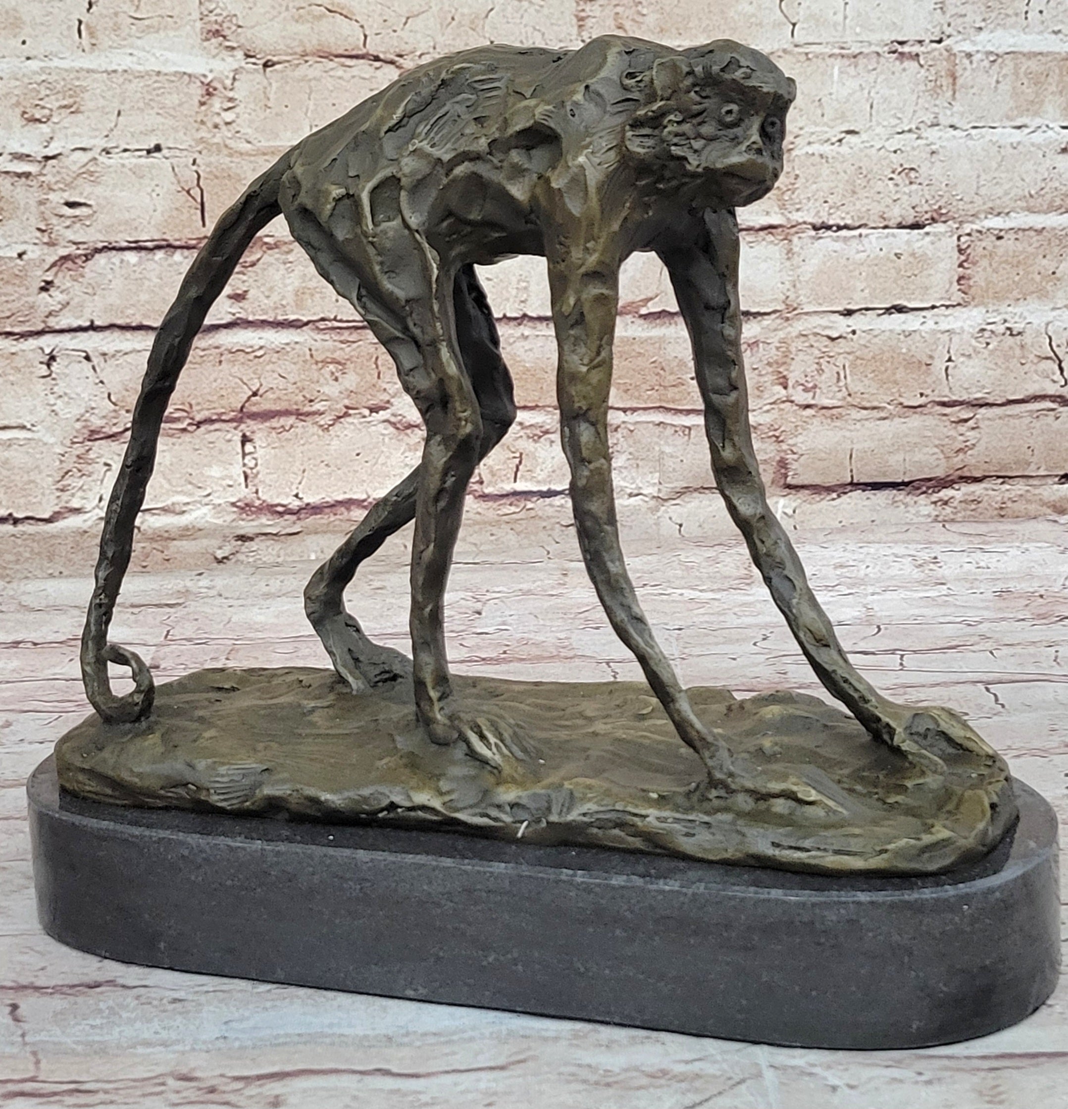 Abstract Modern Art Ape Monkey Bronze Sculpture Marble Sale