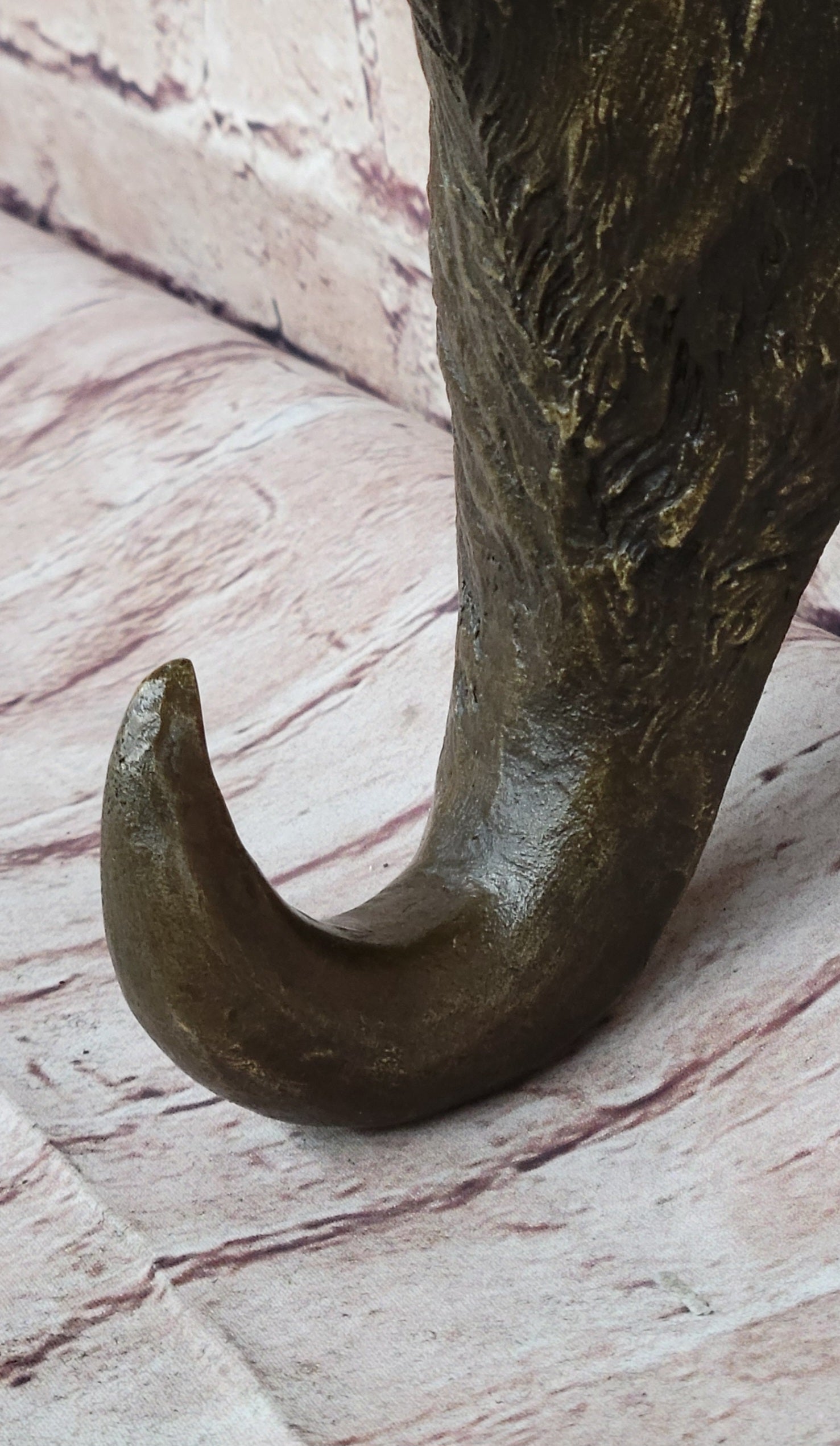 Bull Steer Buffalo Cow Cattle Bronze Wall Mounted Head Signed Art