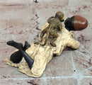 Vienna Bronze Sculpture by Bergman: Arab Man with Monkey