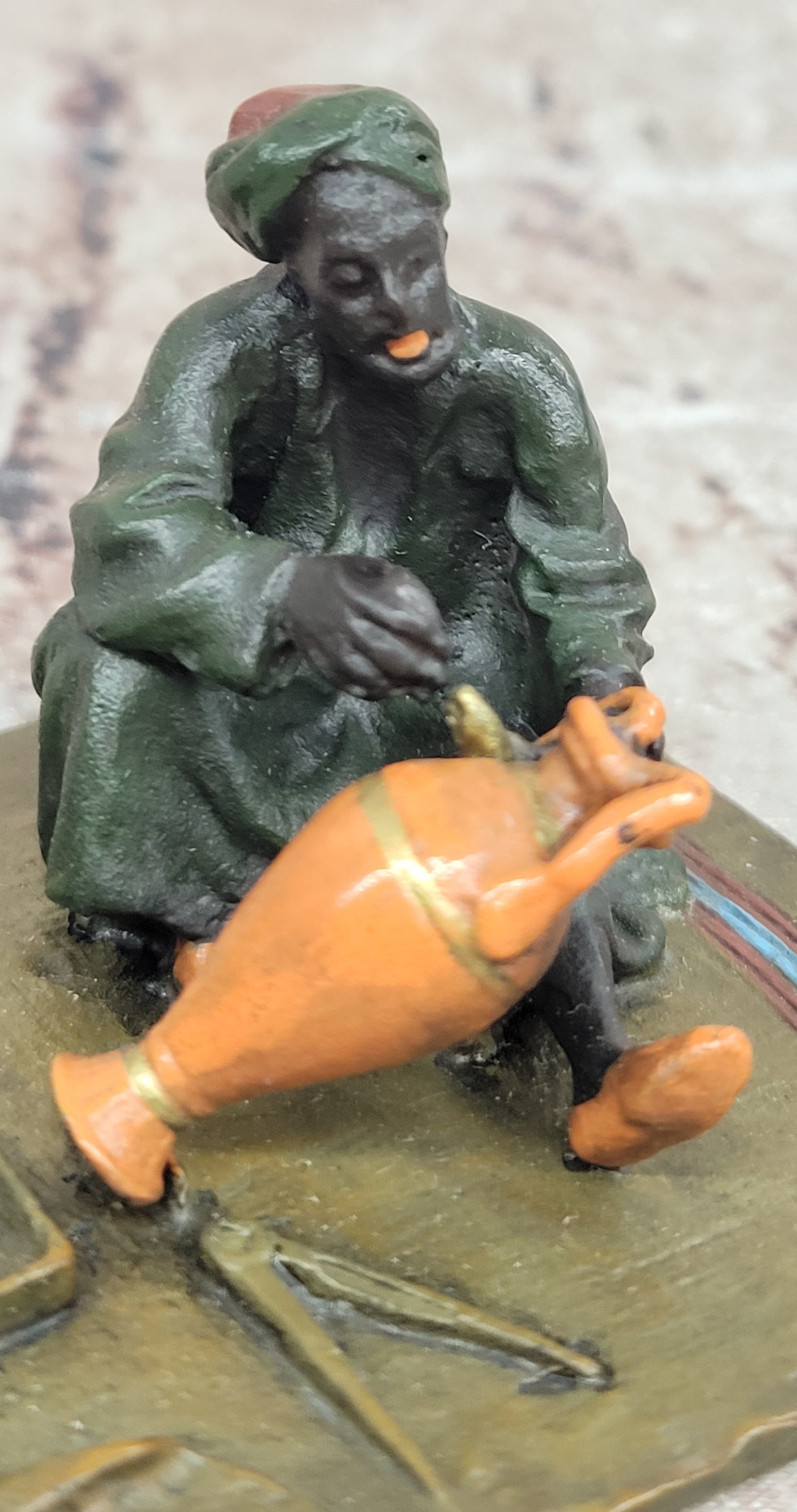 Franz Bergman ''Arabian Potter'' Cold-Painted Vienna Bronze Figure Sculpture