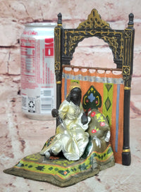 Franz Bergman Austrian Orientalist Cold-Painted Bronze Sculpture Statue