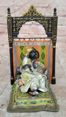 Franz Bergman Austrian Orientalist Cold-Painted Bronze Sculpture Statue