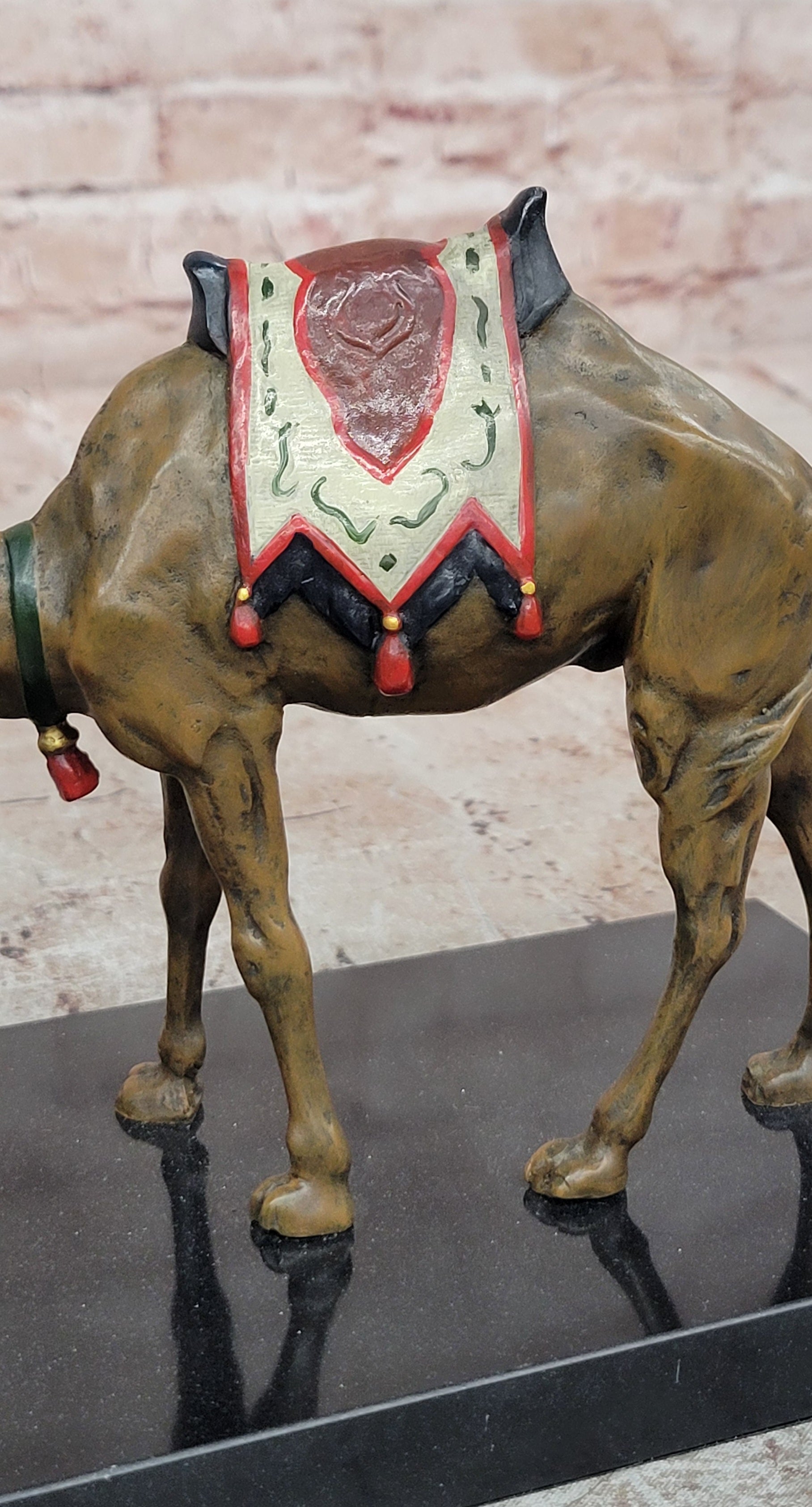 Hand Mand Franz Bergman Cold Paint Vienna Bronze Sculpture Arav Man W/ Camel