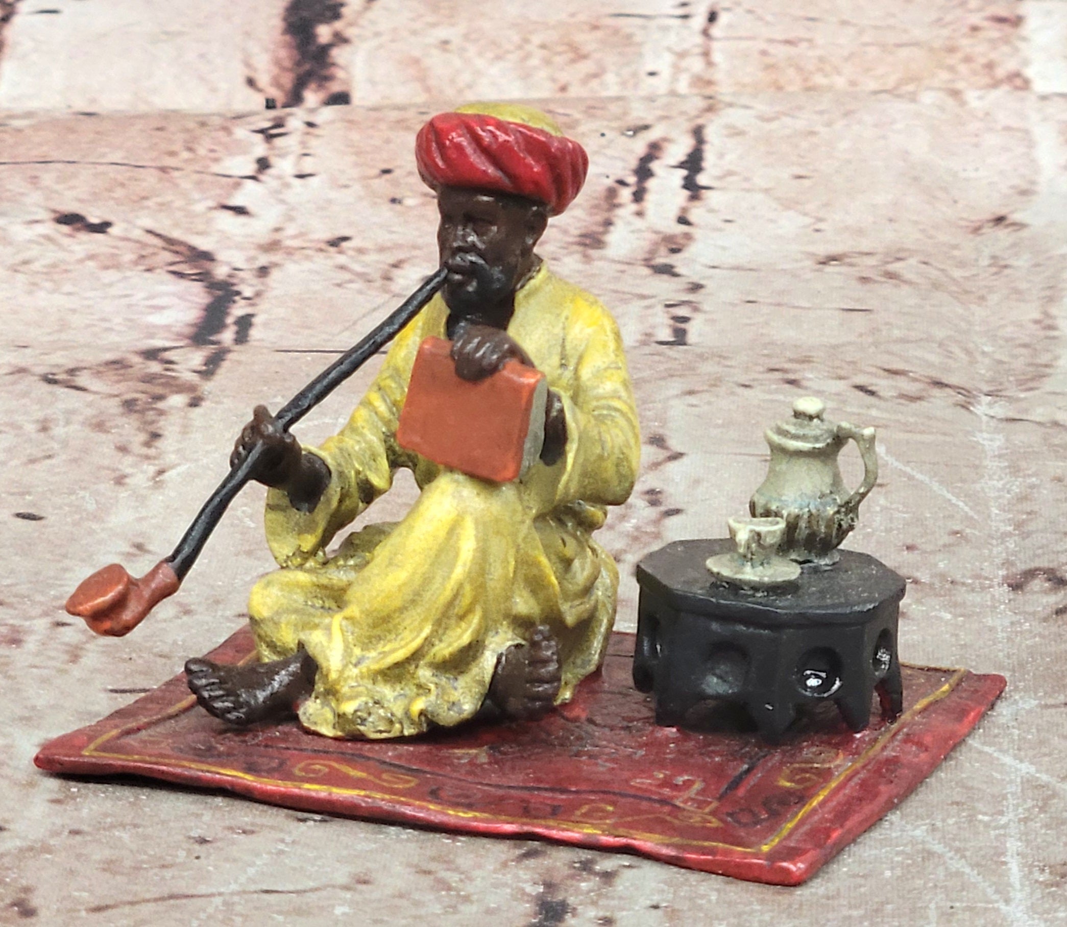 After Bergman, Vienna Bronze Arab Man Smoking Pipe
