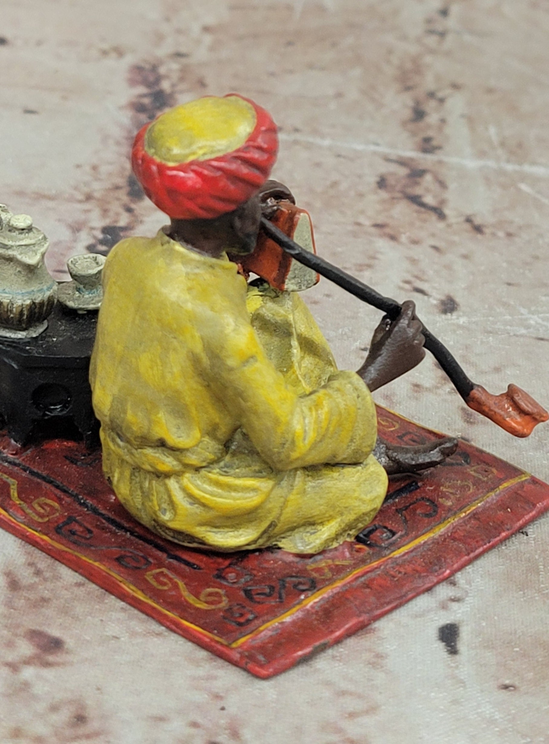 After Bergman, Vienna Bronze Arab Man Smoking Pipe