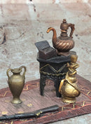 Signed Bergman Orientalist Sculpture of Rug Merchants Bronze Sculpture Statue