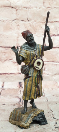 Austrian Cold Painted Figure of a Musician, after Franz Bergmann Hand Made