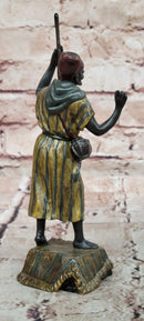 Austrian Cold Painted Figure of a Musician, after Franz Bergmann Hand Made