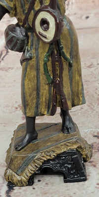 Austrian Cold Painted Figure of a Musician, after Franz Bergmann Hand Made