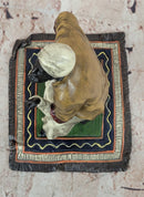 FRANZ BERGMAN GENUINE BRONZE SCULPTURE OF AN ORIENTAL MERCHANT ON CARPET COLLECTIBLE ART