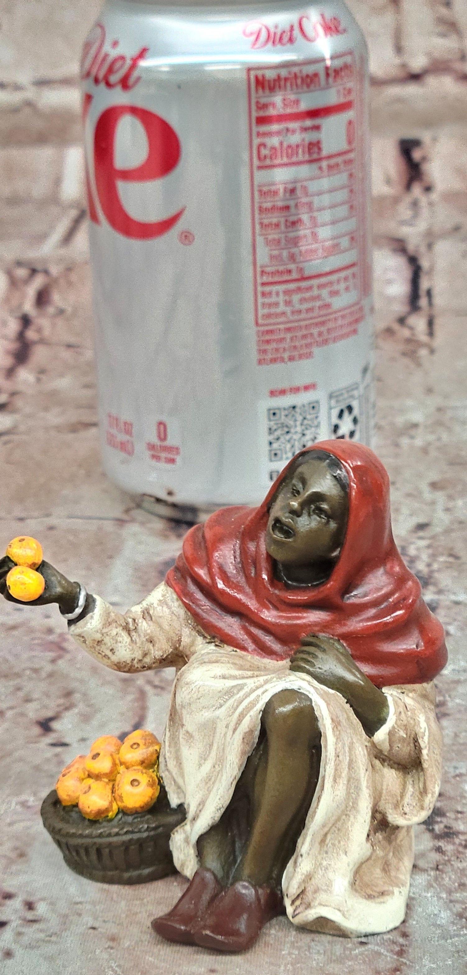 Franz Berman Fruit Seller Orientalist Genuine Bronze Sculpture Statue