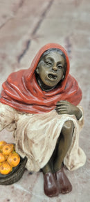 Franz Berman Fruit Seller Orientalist Genuine Bronze Sculpture Statue