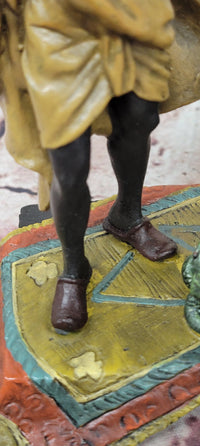 Franze Bergman Vienna Snake Charmer Genuine Bronze Sculpture Figurine