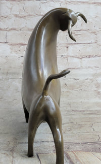 Abstract Bull Limited Edition Signed Original Williams Bronze