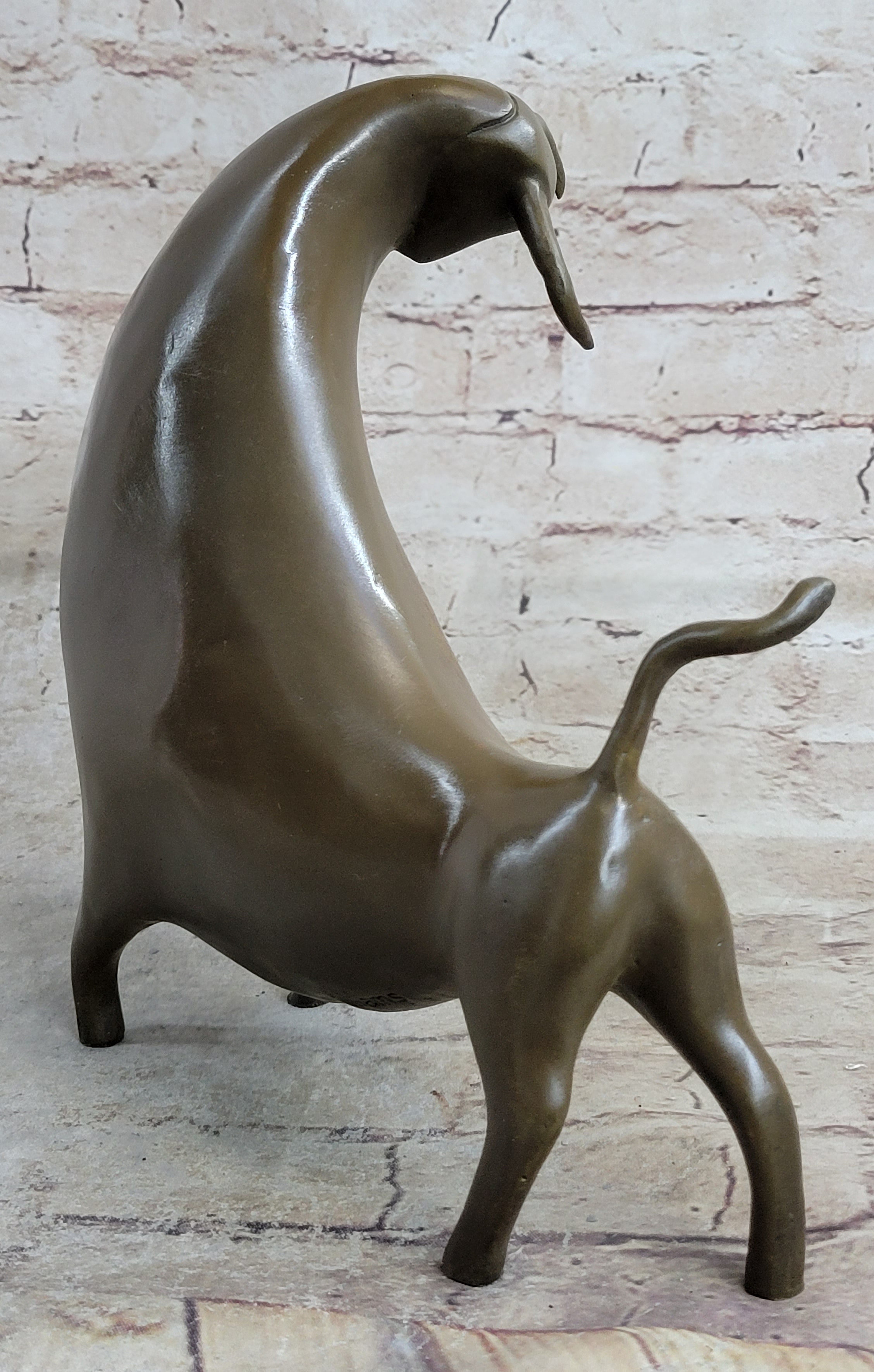 Abstract Bull Limited Edition Signed Original Williams Bronze