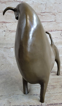 Abstract Bull Limited Edition Signed Original Williams Bronze